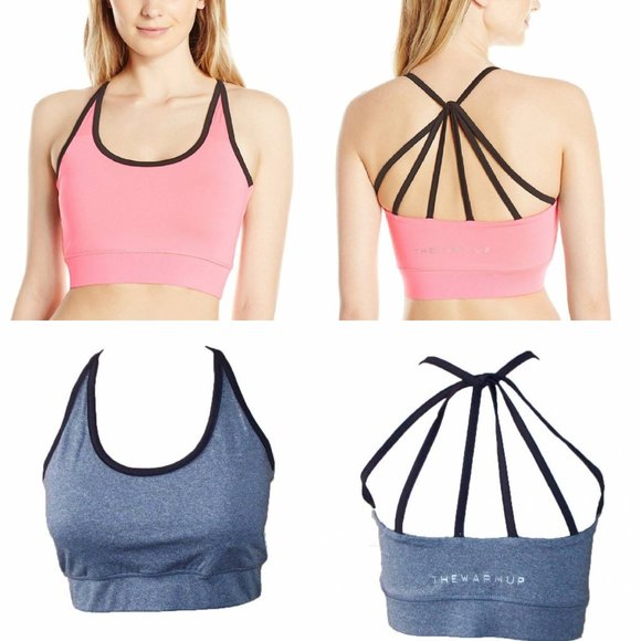 Jessica Simpson Juniors Padded Strappy Sports Top Bra -2 PACK - Picture 1 of 1